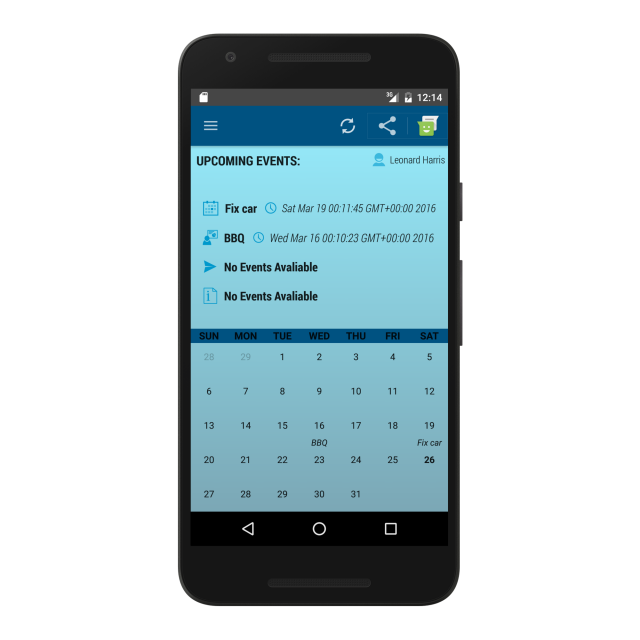 Native App (Java) Personal planning and event making made easy with Amplified Scheduler. This native Android app features Google Places API and Calendar integration for monthly and weekly planning. Use's Backendless (Software as a service) and is also featured on the Backendless site https://backendless.com/showcase/amplified-scheduler/
